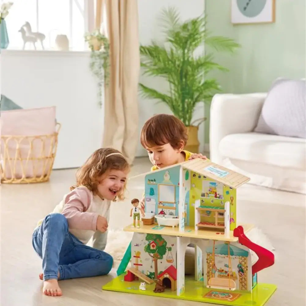 Rock and Slide House Hape rock-and-slide-house-vistoso-multinivel-casa-de-munecas-589
