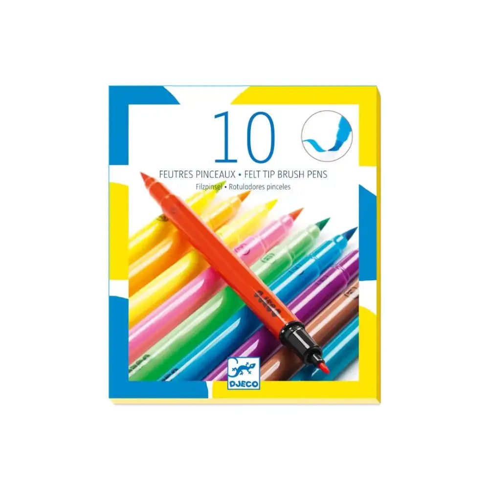 Rotuladores pincel pop simple Djeco Art & Craft rotuladores-pincel-pop-simple-embalar-10-vistoso-331