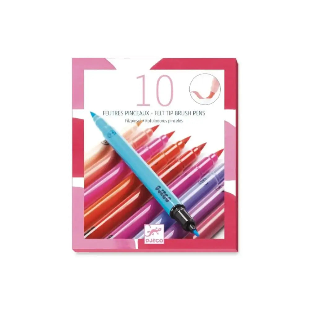 Rotuladores pincel sweet Pinturas y Colores Djeco Art & Craft rotuladores-pincel-sweet-pinturas-y-colores-paquete-10-vistoso-712