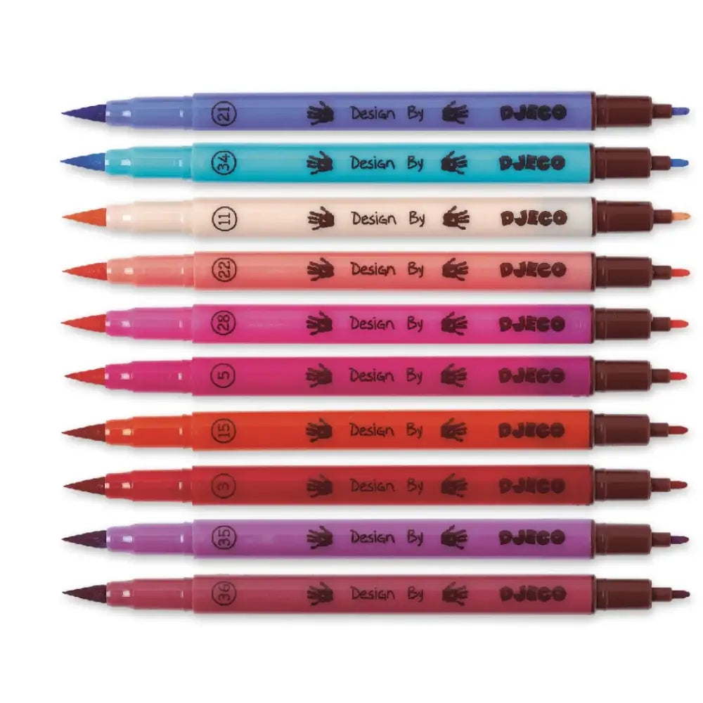 Rotuladores pincel sweet Pinturas y Colores Djeco Art & Craft rotuladores-pincel-sweet-pinturas-y-colores-recopilacion-vistoso-cepillar-157