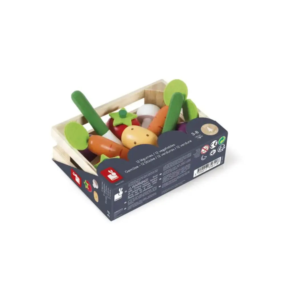 Set de 12 Verduras Simbólico Janod set-de-12-verduras-simbolico-madera-juguete-caja-135