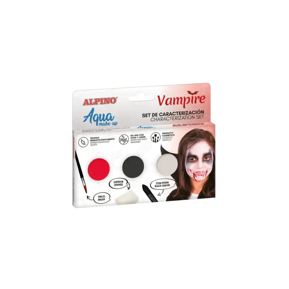 Set Maquillaje Vampiro Maquillaje artístico Alpino set-maquillaje-vampiro-artistico-rostro-pintar-447