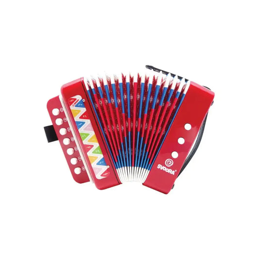 Acordeón Instrumento musical Svoora acordeon-instrumento-musical-rojo-juguete-580
