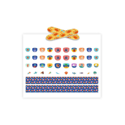Adhesivos para uñas - Mediterráneo Pegatinas Djeco Art & Craft adhesivos-para-unas-mediterraneo-pegatinas-hoja-vistoso-874
