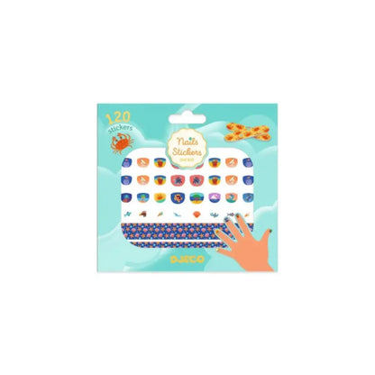 Adhesivos para uñas - Mediterráneo Pegatinas Djeco Art & Craft adhesivos-para-unas-mediterraneo-pegatinas-paquete-decorativo-clavo-201