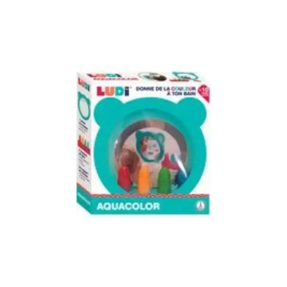 Aquacolor Baño Ludi aquacolor-bano-verde-azulado-en-forma-de-oso-marco-510