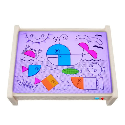 B. Mesa de luz kit educacional Material Mesa de Luz Mybtoys b-mesa-de-luz-kit-educacional-material-madera-rompecabezas-junta-409
