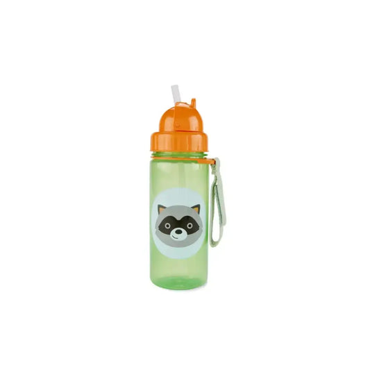 Botella con pajita - Mapache Botellas Skip Hop botella-con-pajita-zoo-mapache-botellas-verde-plastico-agua-392