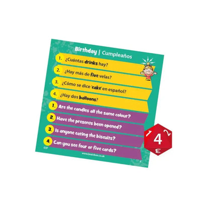 BrainBox - Learn English Juegos de cartas ASMODEE brainbox-learn-english-juegos-de-cartas-con-tematica-cumpleanos-pregunta-tarjeta-933