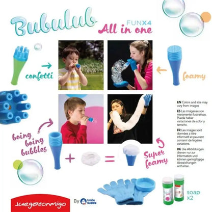 Bubulub All in One Fun x 4 Pompas de Jabón JuegaConmigo bubulub-all-in-one-fun-x-4-pompas-de-jabon-juguete-colocar-combina-250