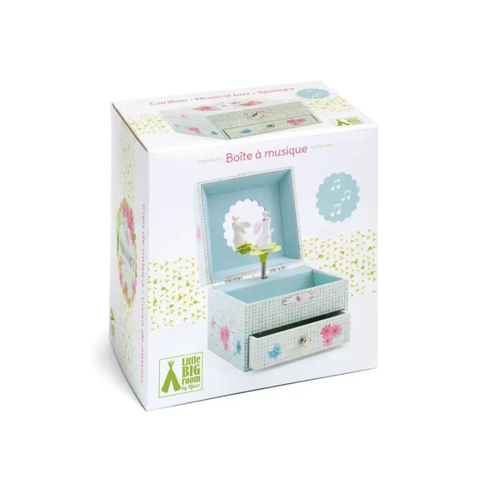 Caja de música - Conejito Life style by Djeco caja-de-musica-conejito-estampado-floral-musical-joyas-867