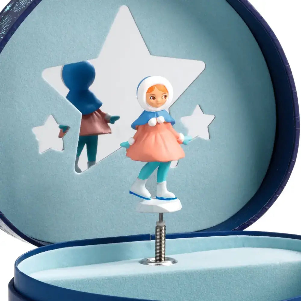 Caja de música - Patinadora Cajas de música Life style by Djeco caja-de-musica-patinadora-cajas-azul-musical-joyas-344