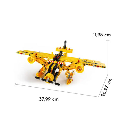 Camión volquete y avión 2 en 1 - 361 pzas. Construcción iMMaster camion-volquete-y-avion-2-en-1-361-pzas-construccion-amarillo-lego-tecnica-562
