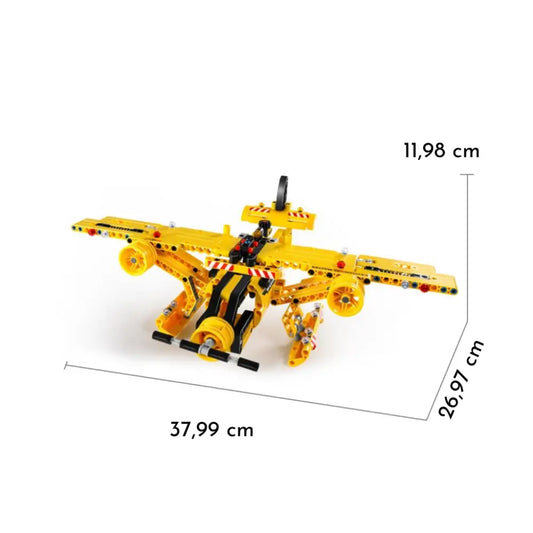Camión volquete y avión 2 en 1 - 361 pzas. Construcción iMMaster camion-volquete-y-avion-2-en-1-361-pzas-construccion-amarillo-lego-tecnica-562