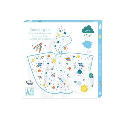 Capa de lluvia Cohete - S (110-122cm) Life style by Djeco capa-de-lluvia-cohete-s-110-122cm-para-ninos-impermeable-embalaje-465