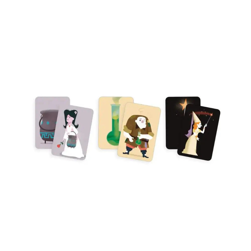 Cartas Magic school Djeco cartas-magic-school-tres-ilustrado-tarjetas-421