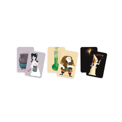 Cartas Magic school Djeco cartas-magic-school-tres-ilustrado-tarjetas-421