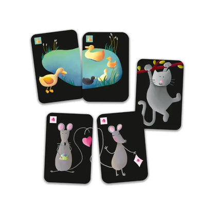Cartas Mistigri Juegos de cartas Djeco cartas-mistigri-tarjetas-dibujos-animados-ilustraciones-927