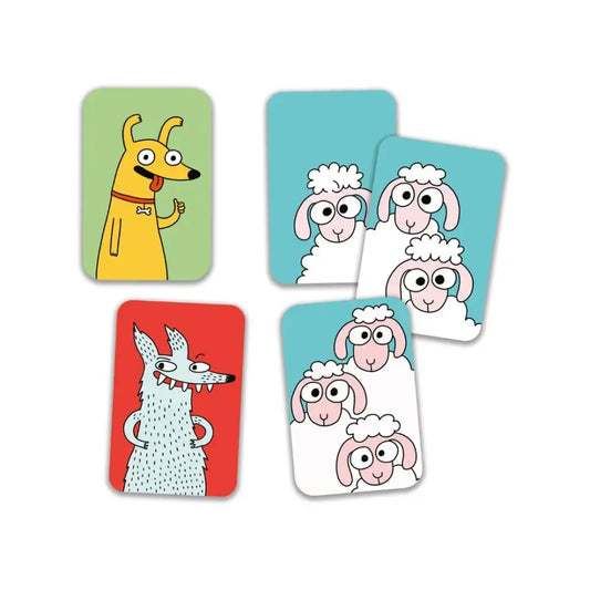 Cartas Swip Sheep Juegos de cartas Djeco cartas-swip-sheep-dibujos-animados-ilustraciones-perros-567