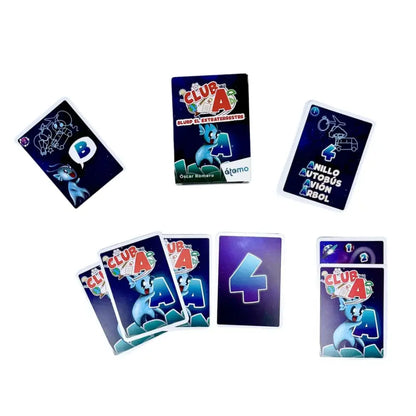 Club A - Blurp el extraterrestre Juegos de cartas Atómo Games club-a-blurp-el-extraterrestre-juegos-de-cartas-recopilacion-tarjetas-azul-606