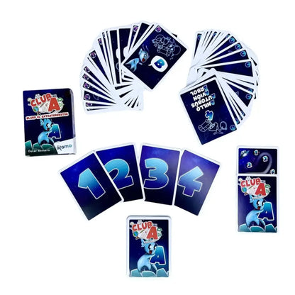 Club A - Blurp el extraterrestre Juegos de cartas Atómo Games club-a-blurp-el-extraterrestre-juegos-de-cartas-tarjetas-azul-disenos-739