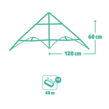 Cometa Green Wave Cometas Djeco cometa-green-wave-cometas-simple-geometrico-linea-460
