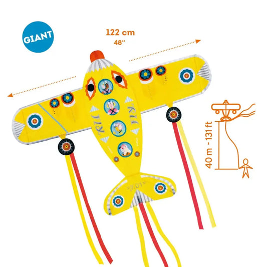 Cometa Maxi Plane Cometas Djeco 32161-Cometa-Avion-Djeco-Mukkies-a