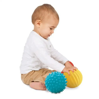 Conjunto Bolas Sensoriales Bebés Ludi conjunto-bolas-sensoriales-bebes-bebe-vistoso-texturizado-553