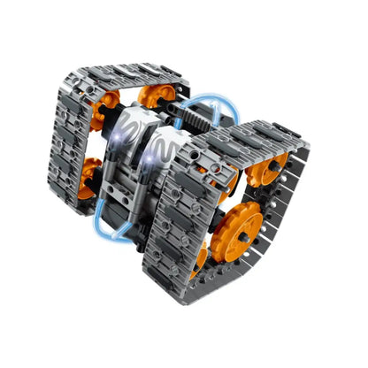 Construcción radio control 4 en 1 - 604 pzas. iMMaster construccion-radio-control-4-en-1-604-pzas-estilo-tanque-huellas-naranja-107
