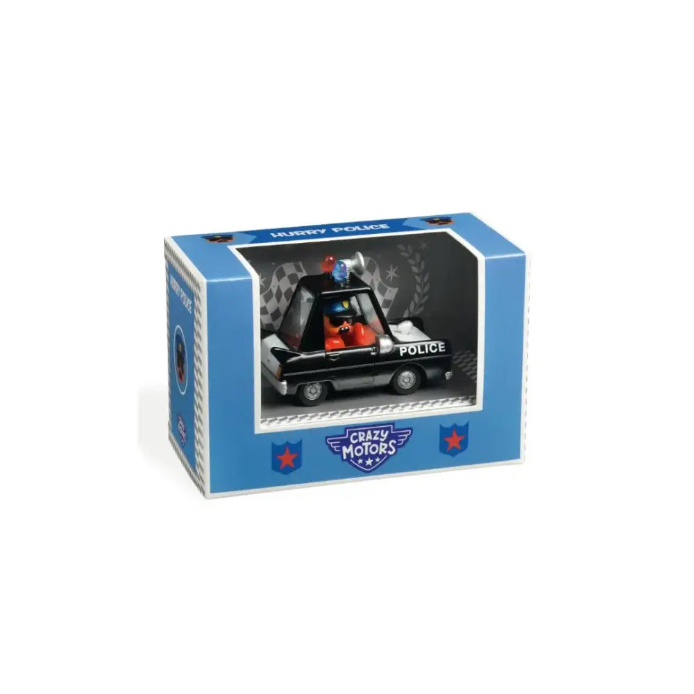 Crazy Motors Hurry Police Coches Djeco crazy-motors-hurry-police-coches-en-caja-antiguo-policia-928