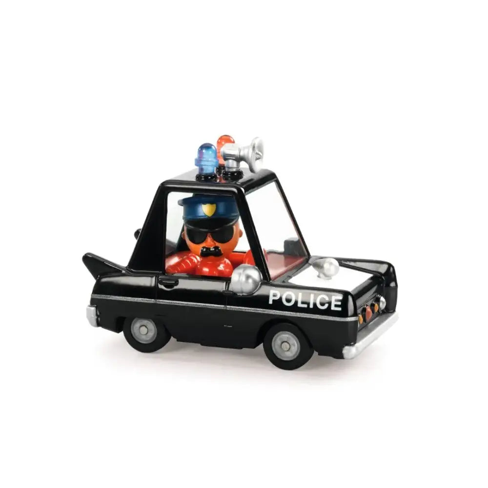 Crazy Motors Hurry Police Coches Djeco crazy-motors-hurry-police-coches-negro-blanco-juguete-405