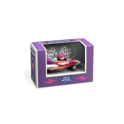 Crazy Motors Miss Burgundy Coches Djeco crazy-motors-miss-burgundy-coches-purpura-minorista-caja-489