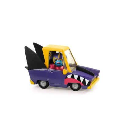 Crazy Motors Shark N´Go Coches Djeco crazy-motors-shark-n-go-coches-purpura-amarillo-dibujos-animados-635