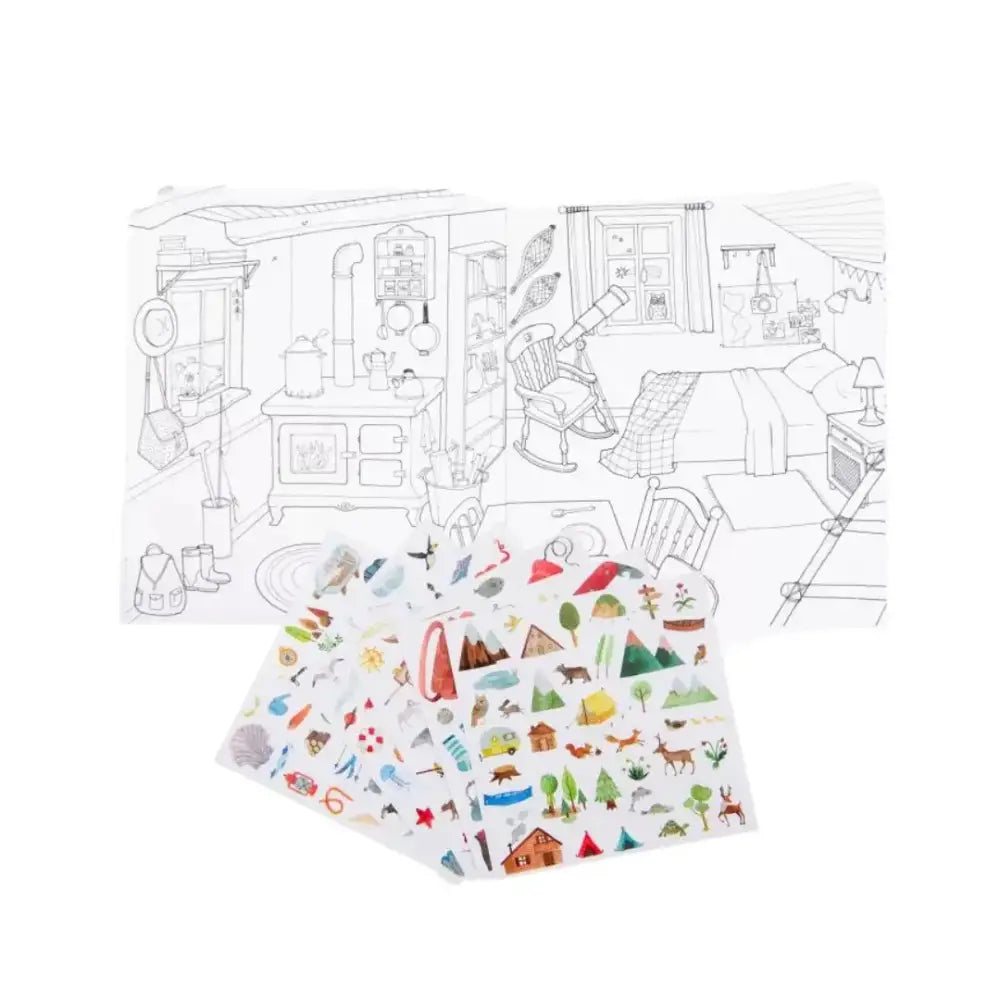 Cuaderno para colorear - El explorador
