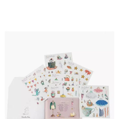 Cuaderno para colorear - Erase una vez Cuadernos para Colorear Moulin Roty cuaderno-para-colorear-erase-una-vez-cuadernos-recopilacion-caprichoso-etiqueta-engomada-991