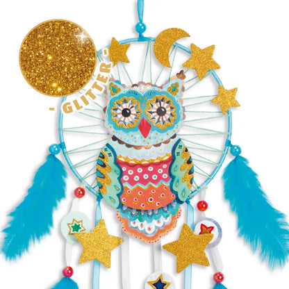 DIY Atrapa sueño Lechuza Do It Yourself Djeco Art & Craft diy-atrapa-sueno-lechuza-do-it-yourself-decorativo-buho-atrapasuenos-588