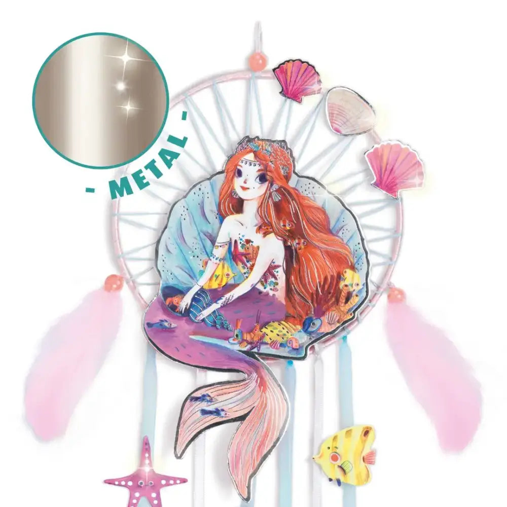 DIY Atrapasueño sirena Do It Yourself Djeco Art & Craft diy-atrapasueno-sirena-do-it-yourself-decorativo-metal-alfiler-285