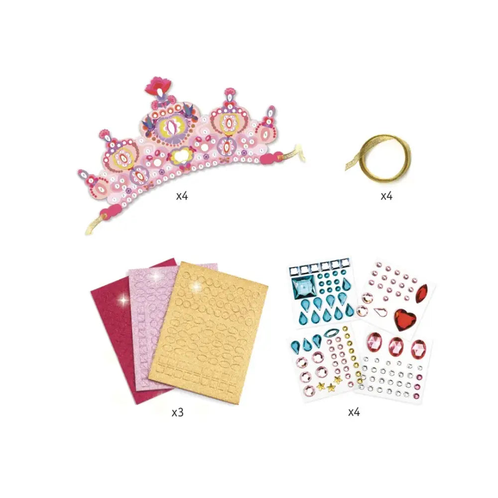 DIY Diademas Princesas Do It Yourself Djeco Art & Craft diy-diademas-princesas-do-it-yourself-rosa-oro-princesa-216