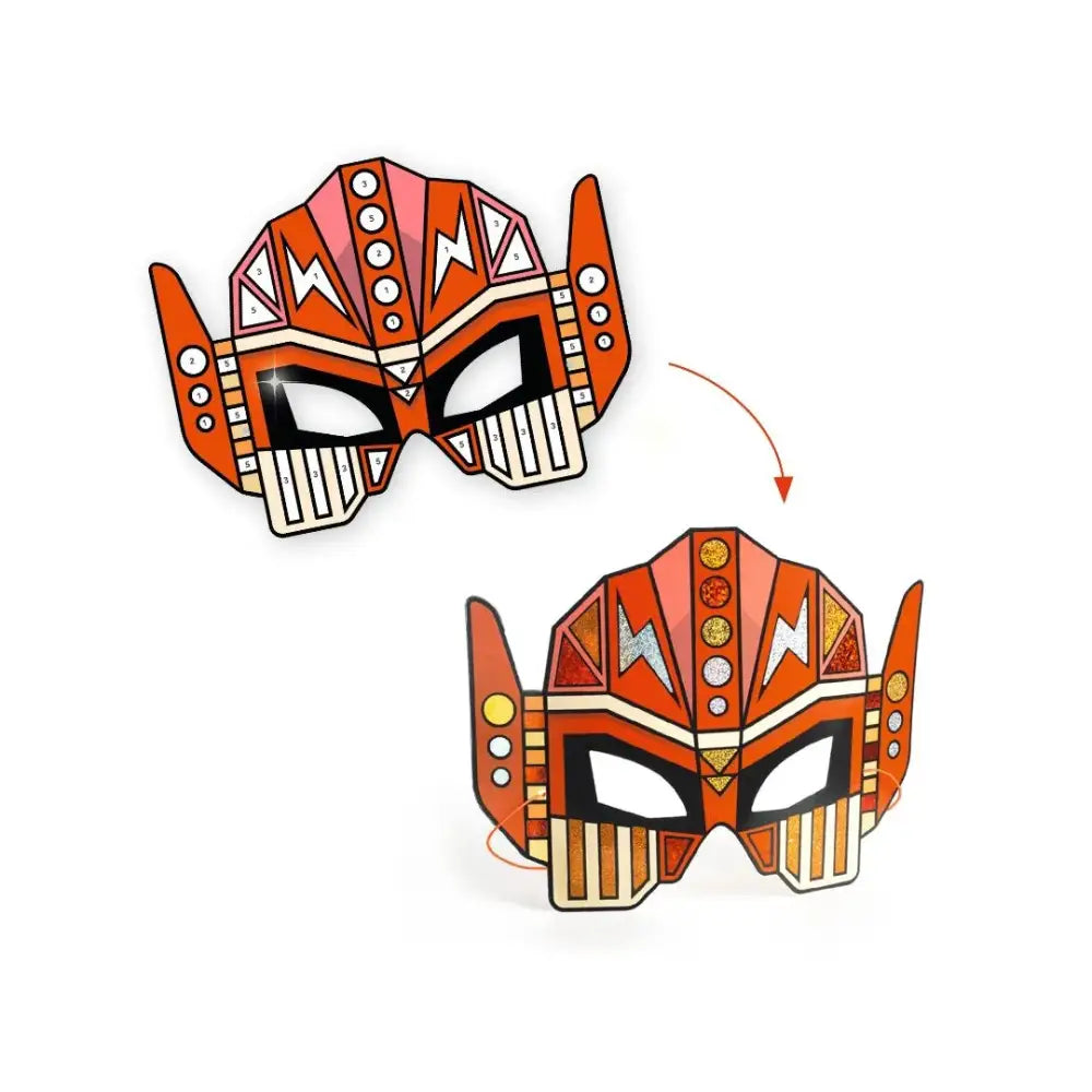 DIY Súper Robots Do It Yourself Djeco Art & Craft diy-super-robots-do-it-yourself-naranja-blanco-estilo-robot-711