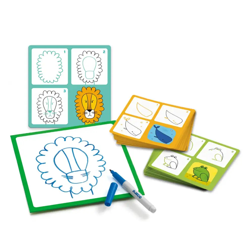 Eduludo Step by Step Animo Educativo Djeco eduludo-step-by-animo-educativo-tarjetas-animal-contornos-636
