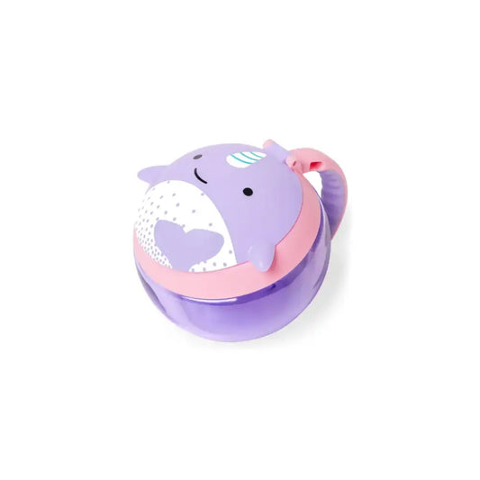 Taza para aperitivos - Narval Recipiente Comida Skip Hop el-narval-morado-snack-cup-que-hace-reir-a-los-mukkies-lanzarote-recipiente-comida-461