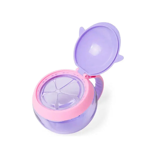 Taza para aperitivos - Narval Recipiente Comida Skip Hop el-narval-morado-snack-cup-que-hace-reir-a-los-mukkies-lanzarote-recipiente-comida-768