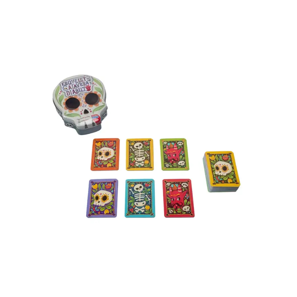 Esqueleto Calavera Diablito Juegos de cartas Falomir esqueleto-calavera-diablito-juegos-de-cartas-decorativo-en-forma-recipiente-152
