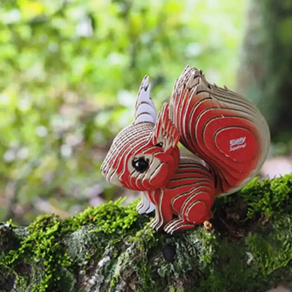 Eugy Ardilla Arborícola Puzzle 3D Eugy-Dodoland eugy-ardilla-arboricola-puzzle-3d-rojo-cartulina-papel-466