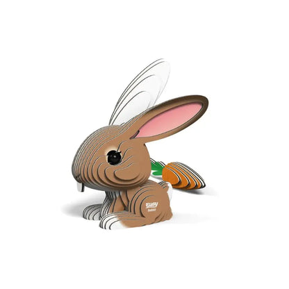 Eugy Conejo Puzzle 3D Eugy-Dodoland eugy-conejo-puzzle-3d-estilo-de-dibujos-animados-marron-conejito-351