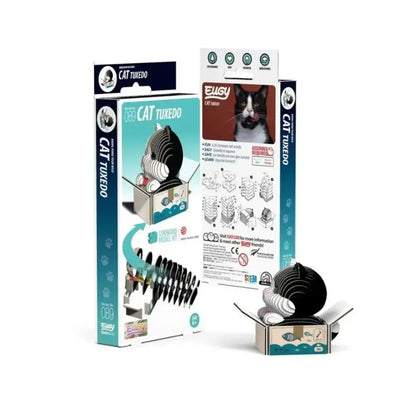 Eugy Gato Tuxedo Puzzle 3D Eugy-Dodoland eugy-gato-tuxedo-puzzle-3d-con-tematica-de-3-dimensiones-madera-538