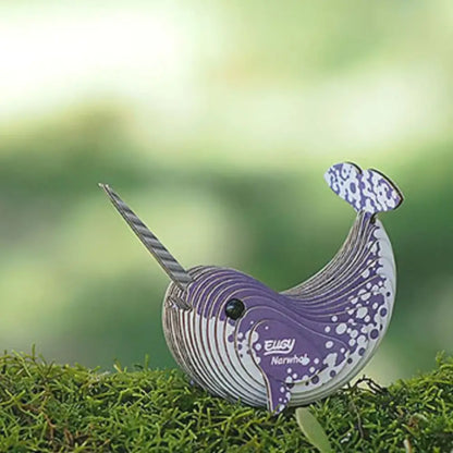 Eugy Narval Puzzle 3D Eugy-Dodoland eugy-narval-puzzle-3d-decorativo-purpura-plata-883