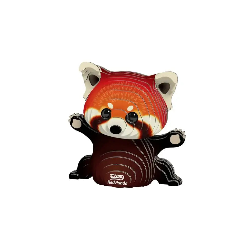 Eugy Panda Rojo - Puzzle 3D