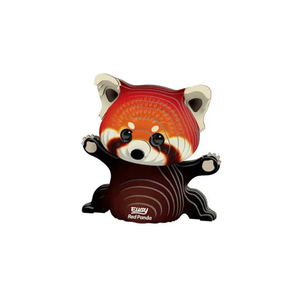 Eugy Panda Rojo - Puzzle 3D