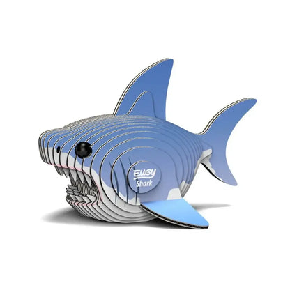 Eugy Shark Puzzle 3D Eugy-Dodoland eugy-shark-puzzle-3d-azul-blanco-cartulina-402